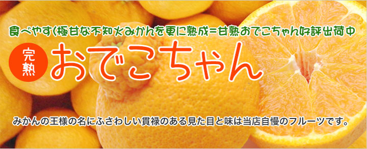 食べやすく極甘なみかんを更に熟成＝甘熟おでこちゃん